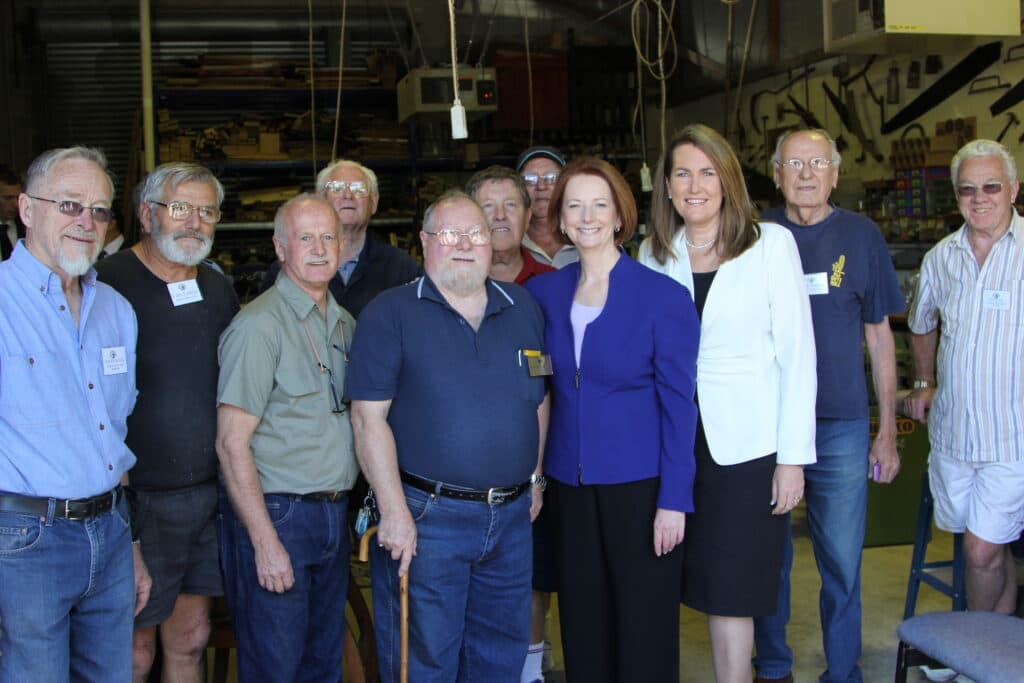 Members of Gosford Men's Shed