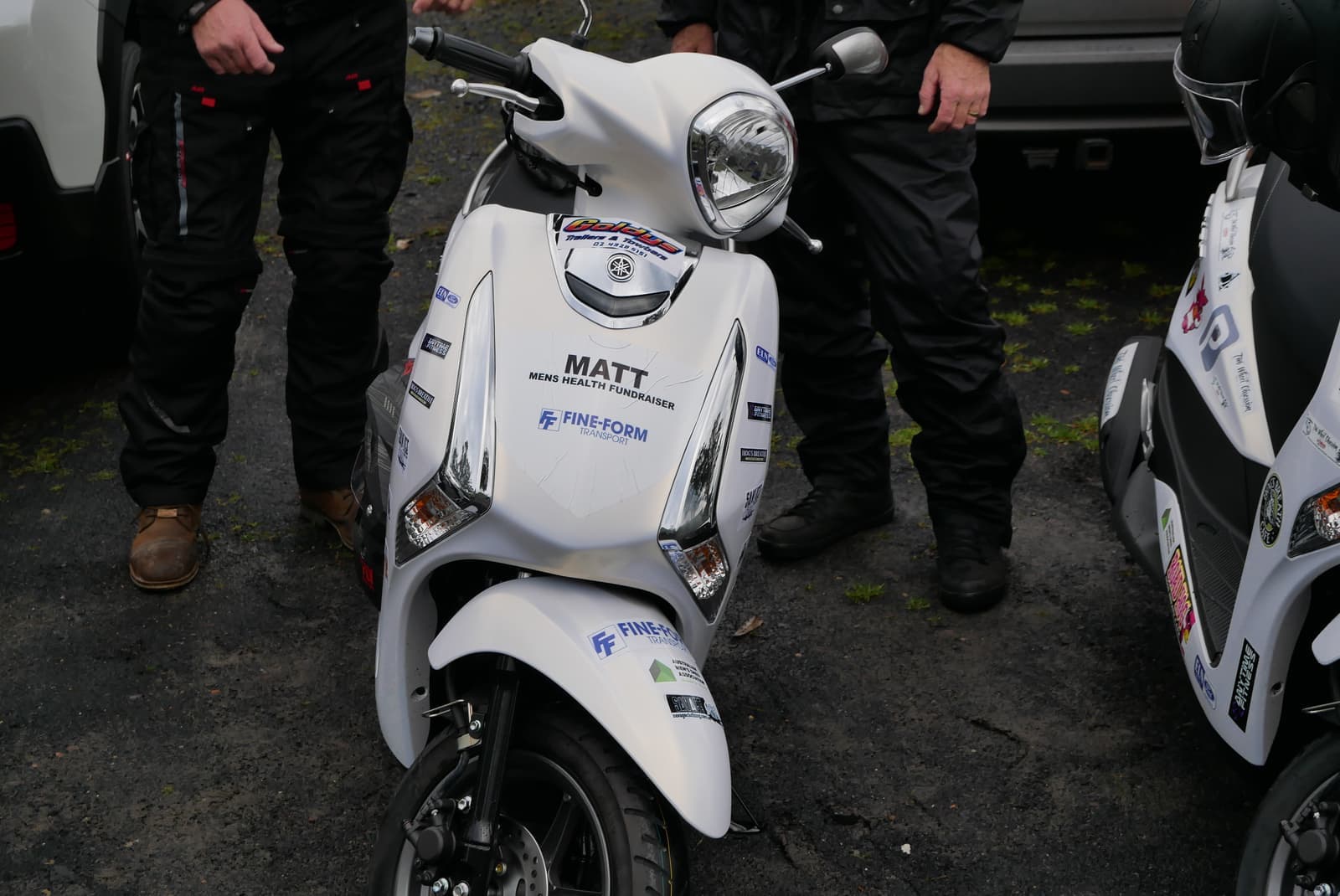 Scooters taking part in a men’s health fundraiser