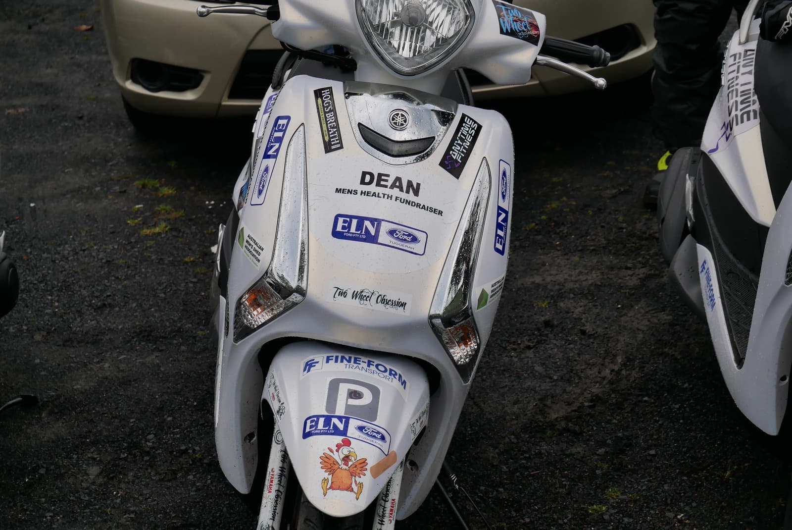 A scooter at the men’s health fundraiser