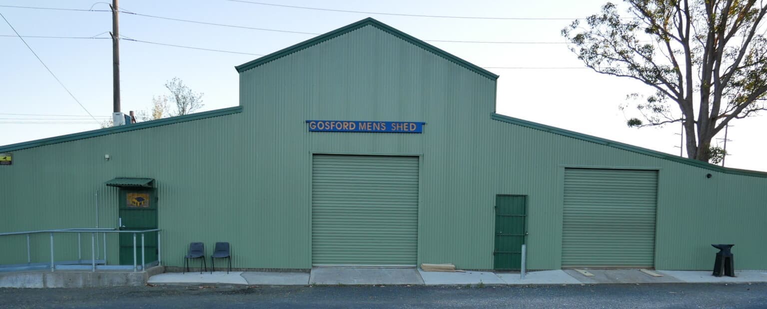 The Gosford Men's Shed workshop on Glennie Street